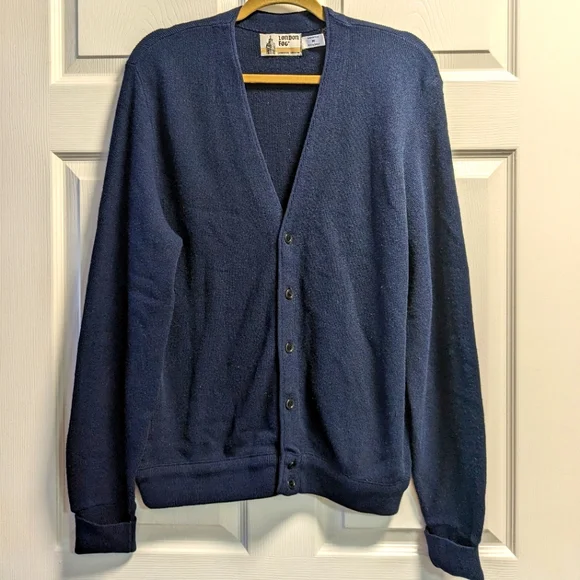 USA製 LONDON FOG Acrylic cardigan 90s 'london Fog' Gray Acrylic Knit Zip up Cardigan Sweater